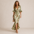 ANASTELLE | Satynowa maxi
